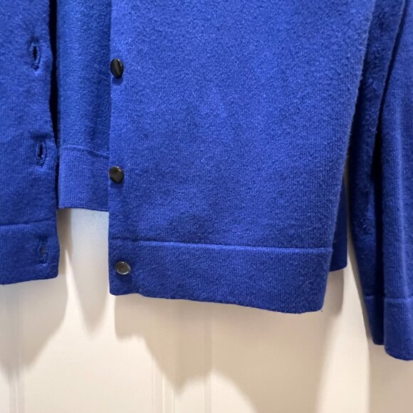 J McLaughlin Contemporary Bright Blue Cardigan Size M - Picture 2 of 5